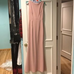 Vionnet Drape Back Crepe Dress